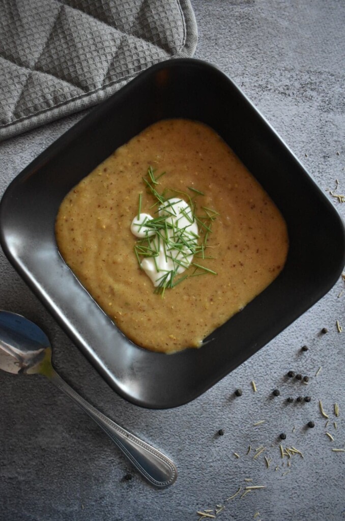 Krem z pieczonych ziemniaków